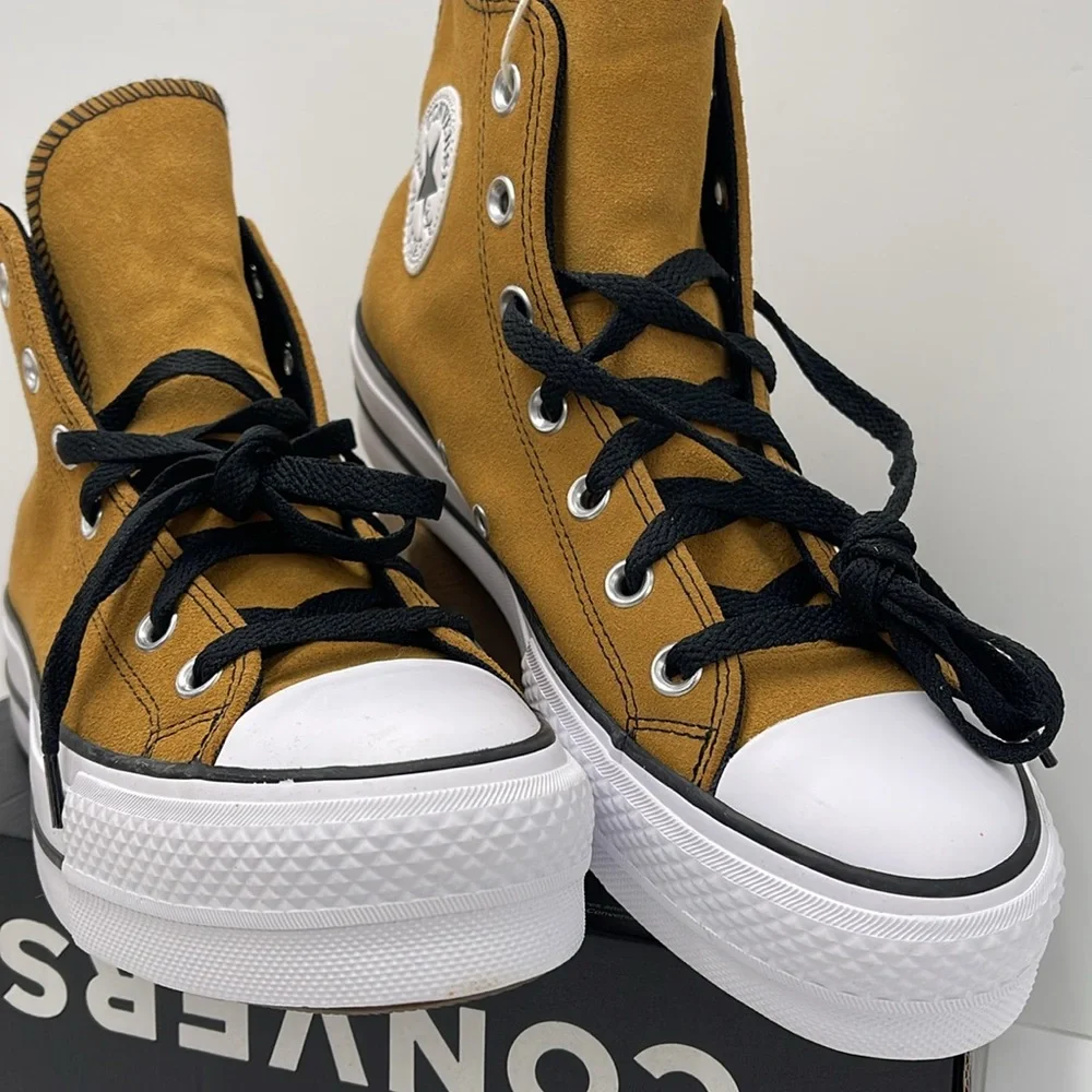 Converse WMNS CTAS LIFT HI DARK SOBA/WHITE/BLACK A13410C Platforms Sneakers